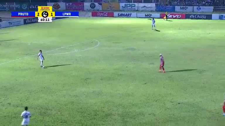 THA L2 Phrae United FC Vs Lamphun Warrior Kanuengkid C. Goal in 62 min, Score 2:2
