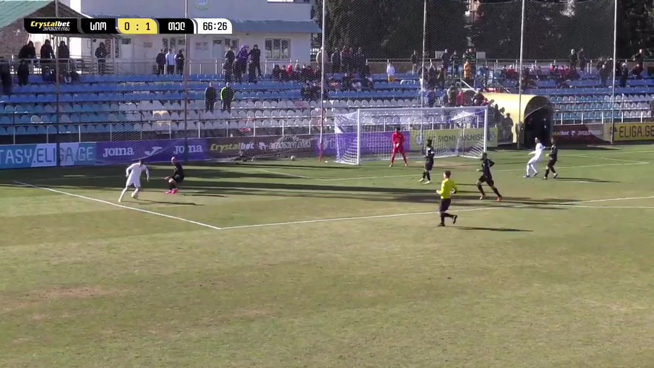 GEO D1 FC Sioni Bolnisi Vs FC Telavi Kochladze Goal in 67 min, Score 0:2