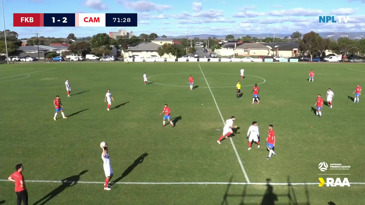 AUS SASL White City Woodville Vs Campbelltown City SC  Goal in 73 min, Score 2:2