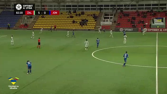 LIT D1 FK Zalgiris Vilnius Vs Lietava Jonava Kazlauskas Goal in 83 min, Score 6:0