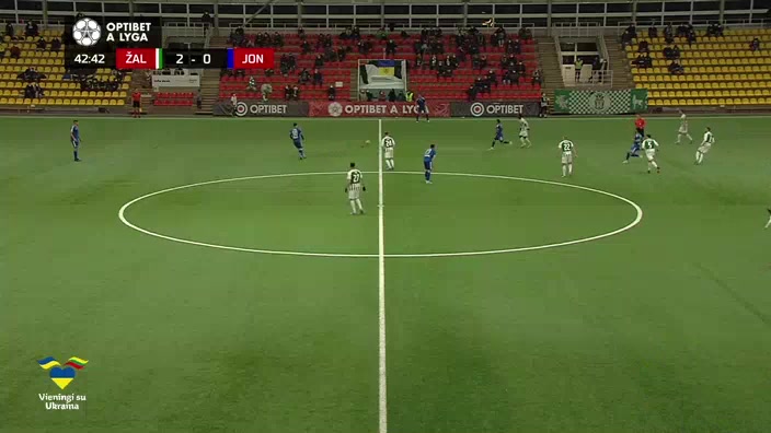 LIT D1 FK Zalgiris Vilnius Vs Lietava Jonava Ovidijus Verbickas Goal in 43 min, Score 3:0