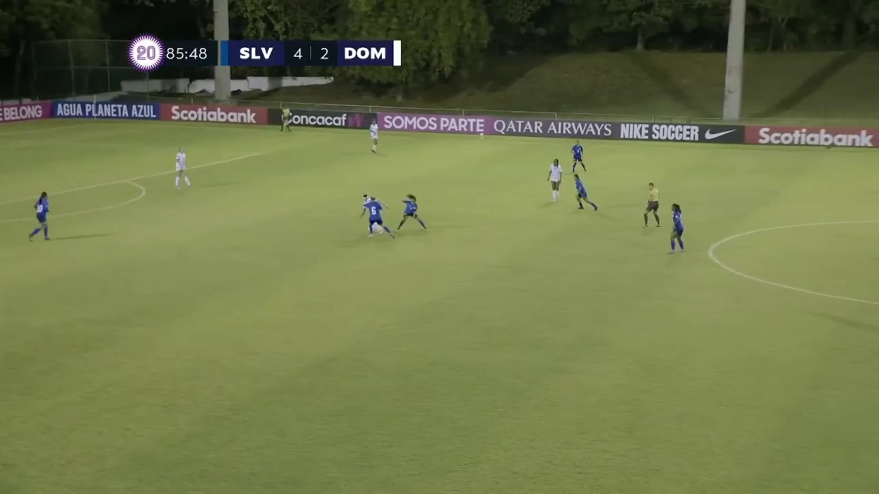 CNCF WU20 El Salvador (w) U20 Vs Dominican Republic (w) U20  Goal in 87 min, Score 5:2