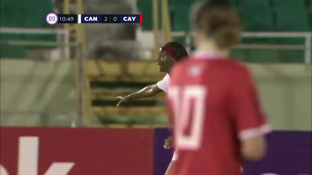 CNCF WU20 Canada (w) U20 Vs Cayman Islands (w) (U20)  Goal in 12 min, Score 3:0