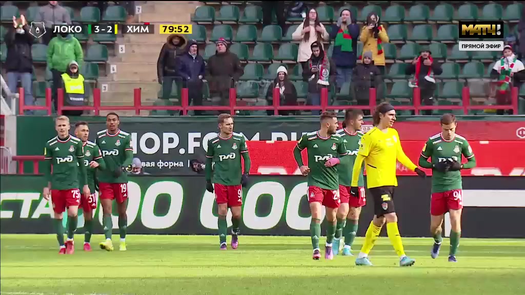 RUS PR Lokomotiv Moscow Vs Khimki Jan Kuchta Goal in 79 min, Score 3:2