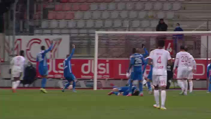 FRA D2 Nancy Vs Grenoble  Goal in 94 min, Score 1:1