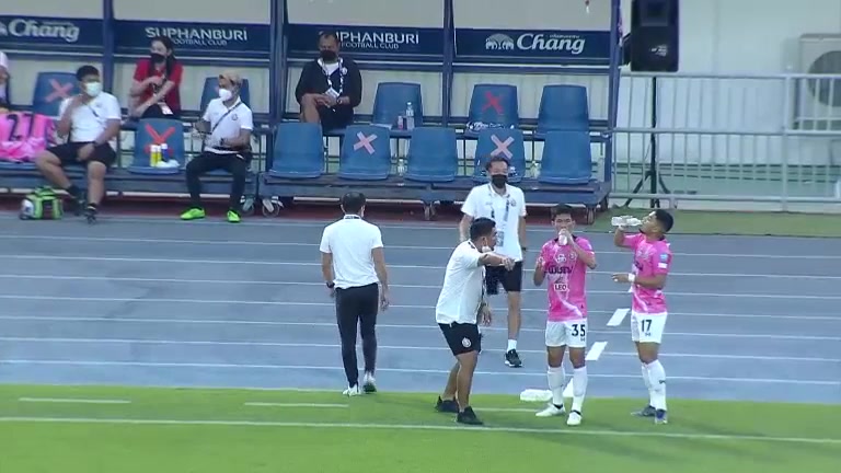 THA L1 Suphanburi FC Vs Nong Bua Lamphu Mahmoud Khitam Goal in 10 min, Score 0:1