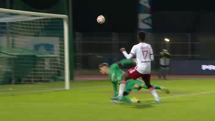 FRA D2 Chamois Niortais Vs Ajaccio  Goal in 86 min, Score 0:1