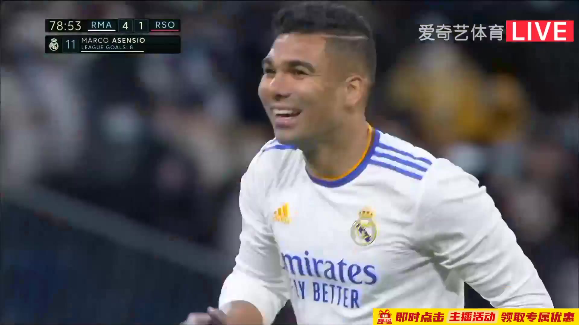 Laliga1 Real Madrid Vs Real Sociedad 79 phút Vào, ghi bàn 4:1