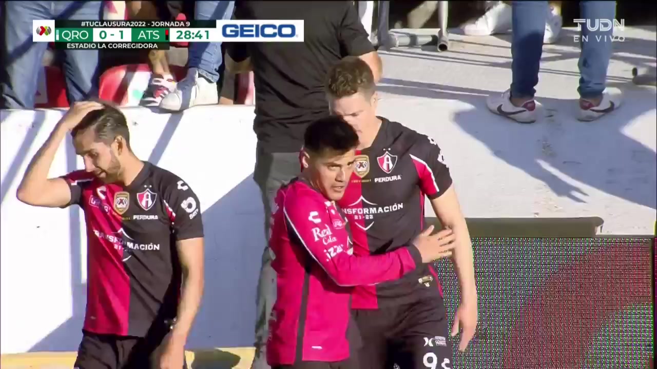 140 Queretaro FC Vs Atlas 28 skor gol , skor 0:1