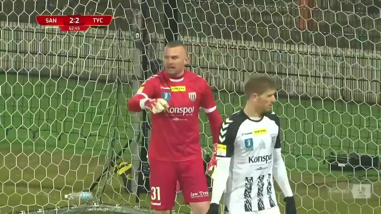 POL D1 Sandecja Nowy Sacz Vs GKS Tychy  Goal in 66 min, Score 2:3