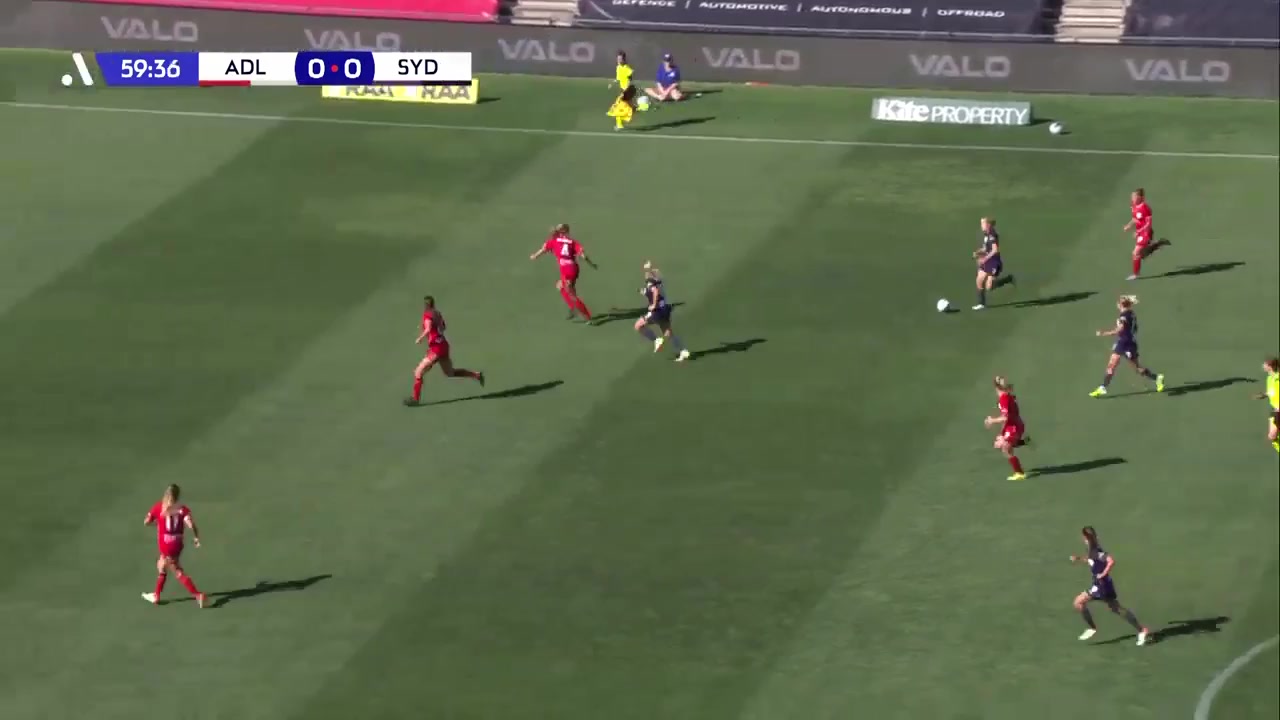 AUS WAL Adelaide United (w) Vs Sydney FC (w) Satchell Goal in 61 min, Score 0:1