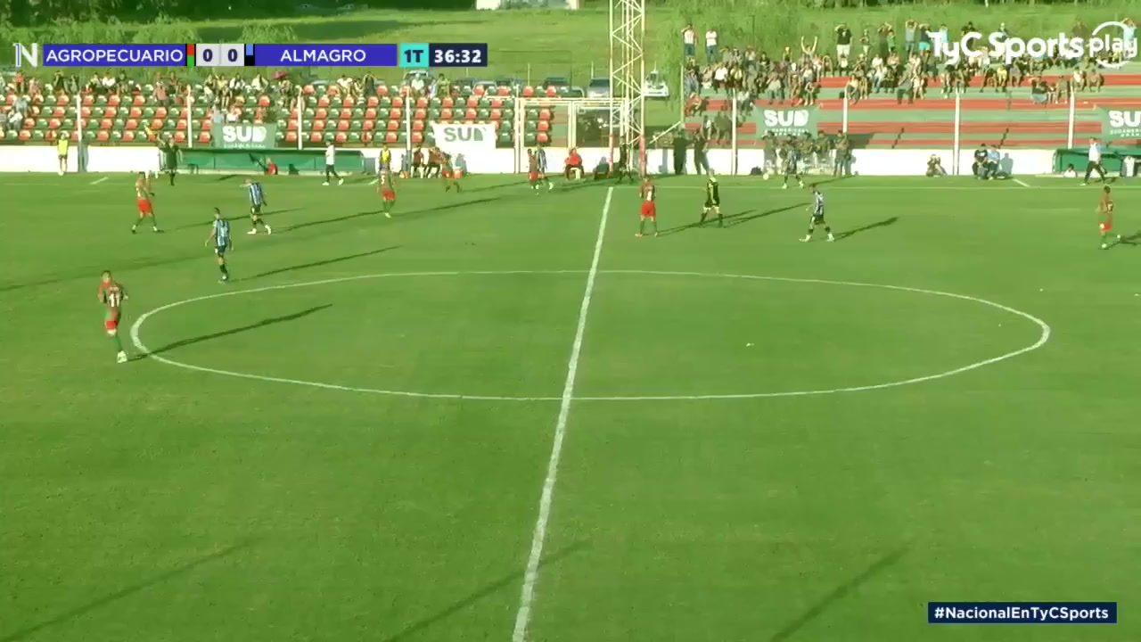 ARG D2 Agropecuario de Carlos Casares Vs Almagro 37 ทำประตู  ประตู, ทำคะแนน 1:0