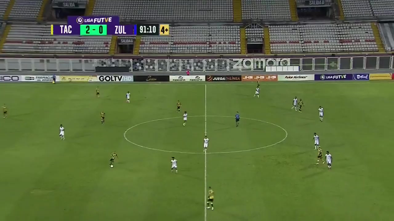 391 Deportivo Tachira Vs Zulia FC 93 skor gol , skor 3:0