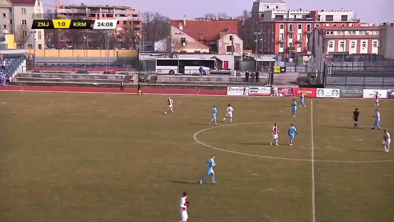 CZE CFL SC Znojmo Vs Slavia Kromeriz 25 phút Vào, ghi bàn 1:1