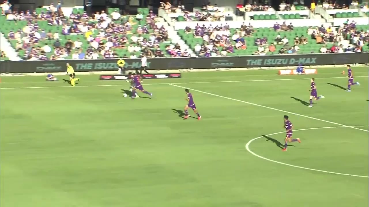 AUS D1 Perth Glory Vs Adelaide United Mohamed Toure Goal in 58 min, Score 0:2