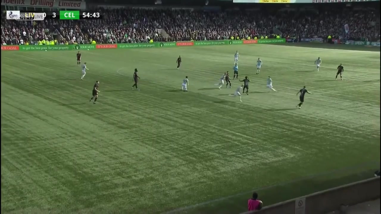 SCO PR Livingston Vs Celtic FC James Forrest Goal in 54 min, Score 0:3