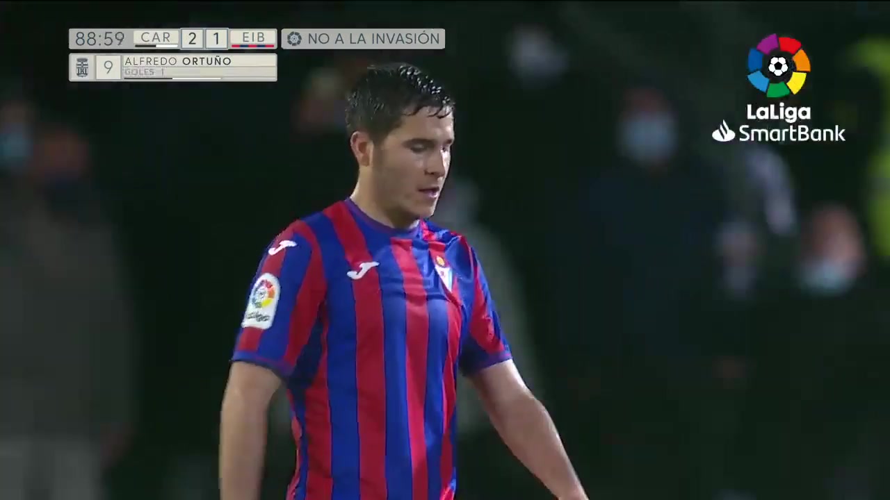 SPA D2 FC Cartagena Vs Eibar  Goal in 89 min, Score 3:1