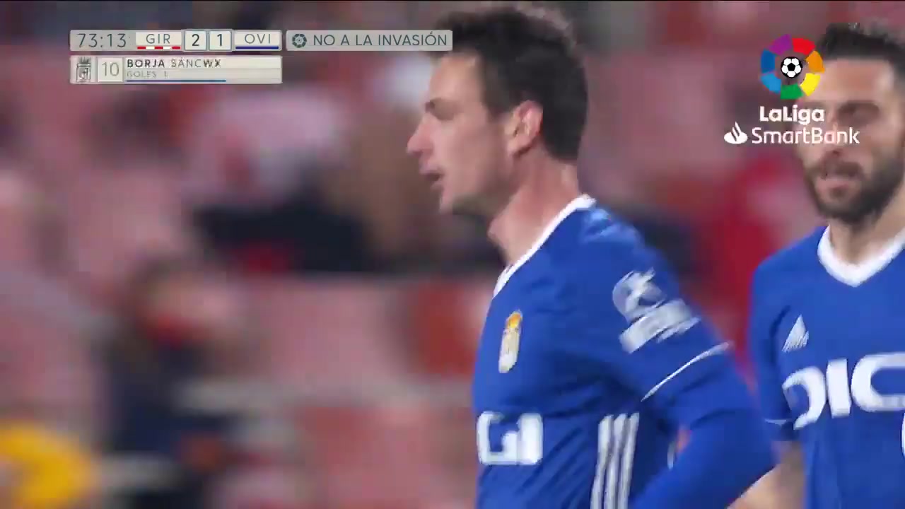 SPA D2 Girona Vs Real Oviedo  Goal in 74 min, Score 2:1