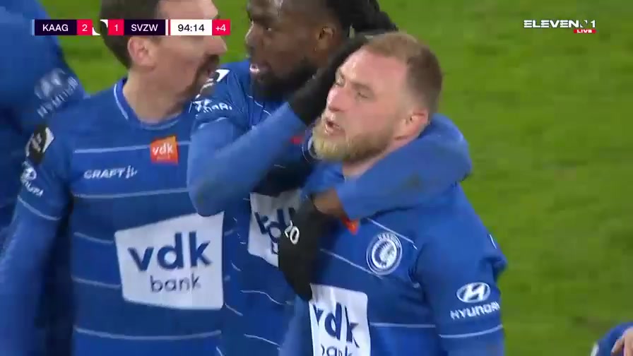 BEL D1 KAA Gent Vs Zulte-Waregem 94 phút Vào, ghi bàn 2:1