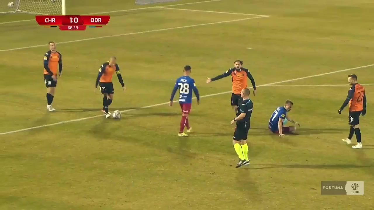 POL D1 Chrobry Glogow Vs Odra Opole  Goal in 71 min, Score 1:1