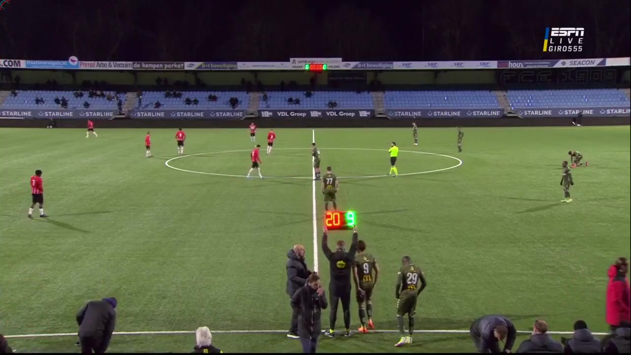 17 Jong PSV Eindhoven (Youth) Vs Emmen 47 skor gol , skor 1:2