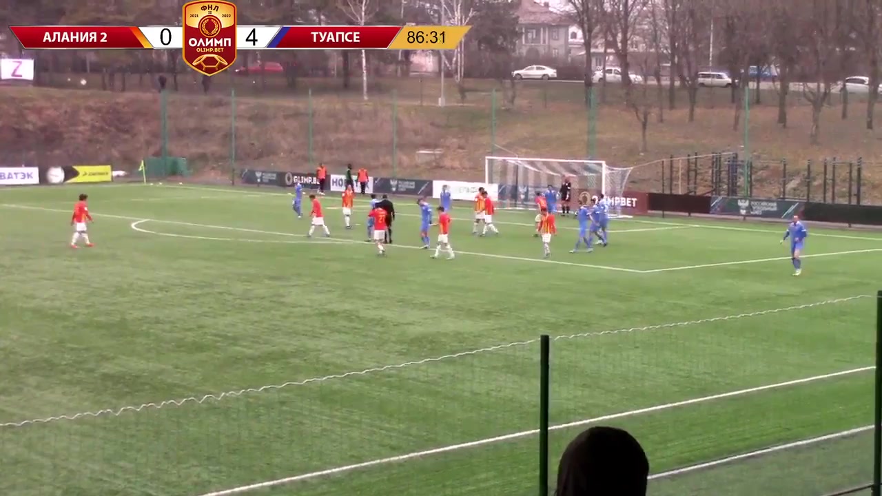 RUS D2 Alania-d Vladikavkaz Vs FC Tuapse  Goal in 86 min, Score 1:4