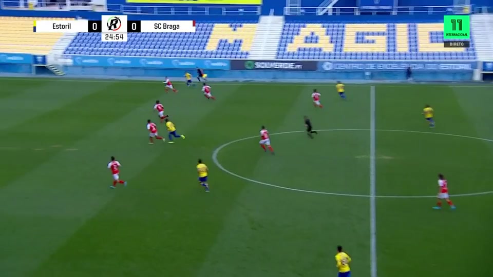 Por U23 Estoril U23 Vs Braga U23  Goal in 25 min, Score 1:0