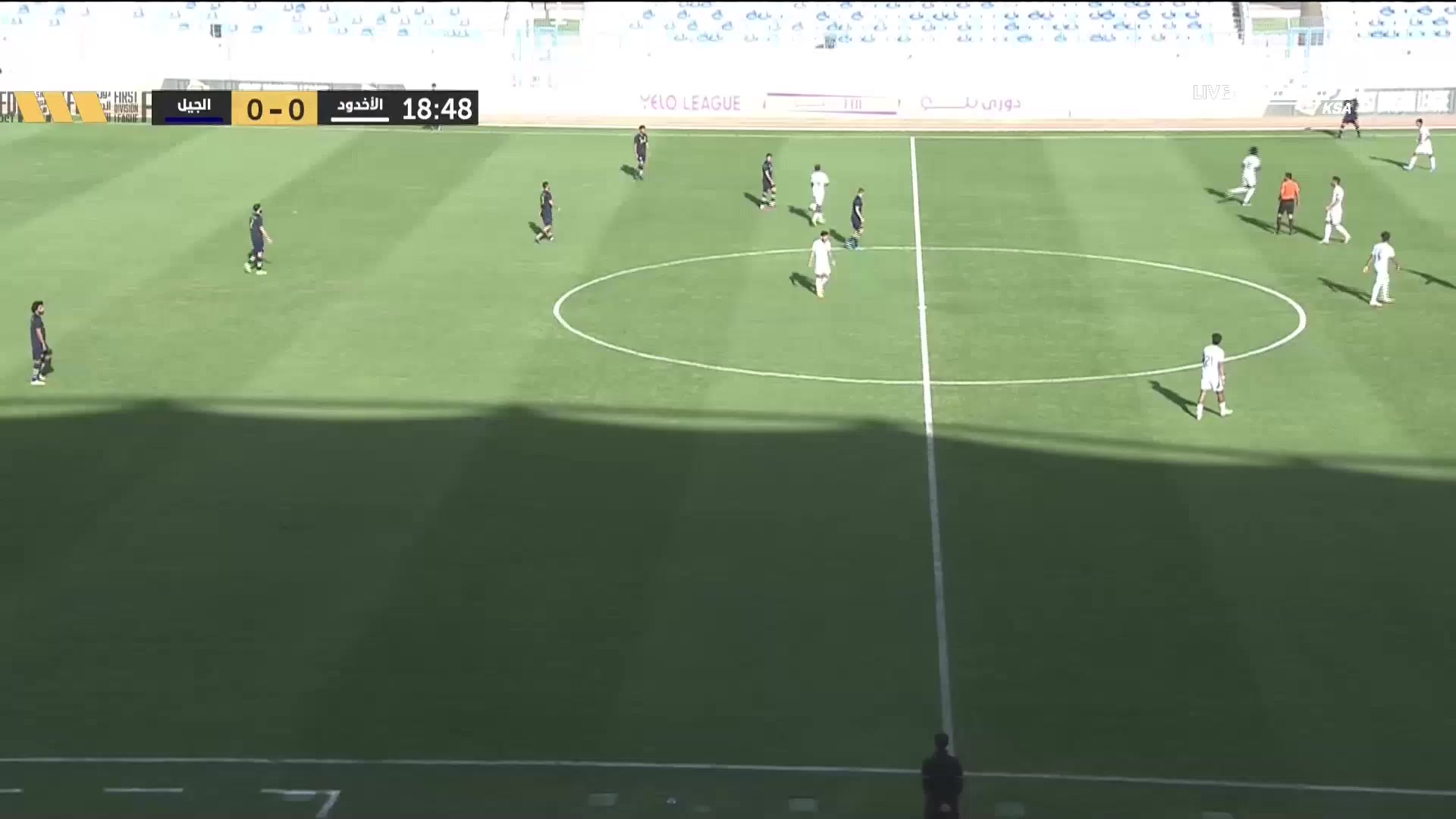 KSA D1 Al-Akhdoud Vs AL-jeel Abdulaziz N'Diaye Goal in 19 min, Score 0:1