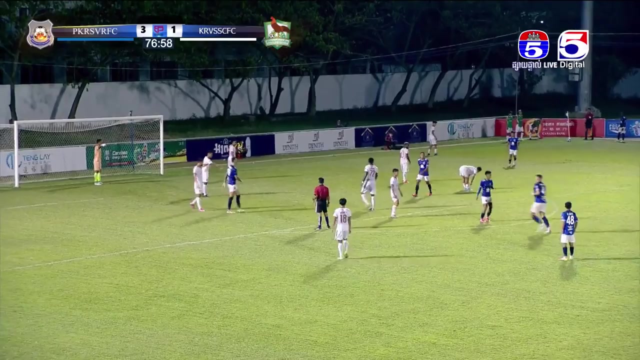 KH SL Svay Rieng FC Vs Kirivong Sok Sen Chey 77 phút Vào, ghi bàn 4:1