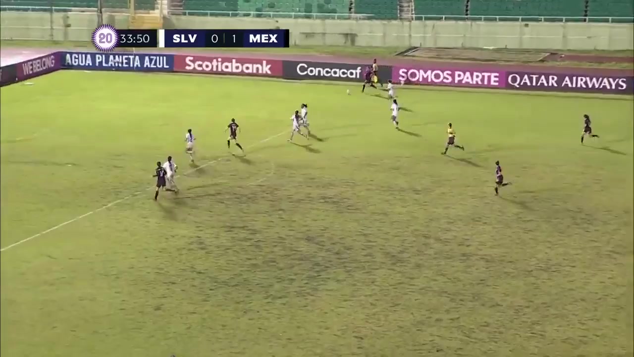 CNCF WU20 El Salvador (w) U20 Vs Mexico (w) U20  Goal in 33 min, Score 0:2