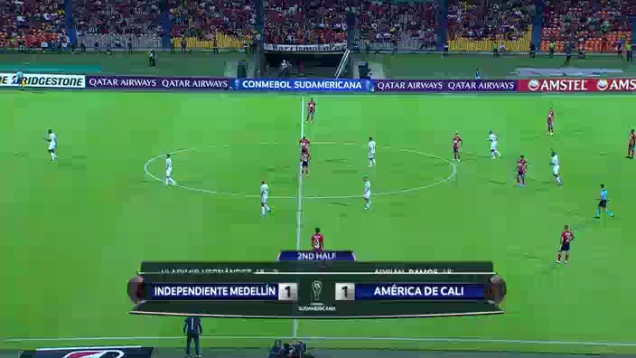 CON CSA Dep.Independiente Medellin Vs America de Cali 48 phút Gustavo Adrian Ramos VasquezVào, ghi bàn 1:1