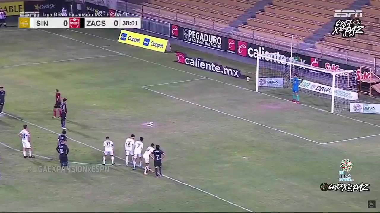 MEX D2 CSyD Dorados de Sinaloa Vs Mineros de Zacatecas  Goal in 39 min, Score 0:1