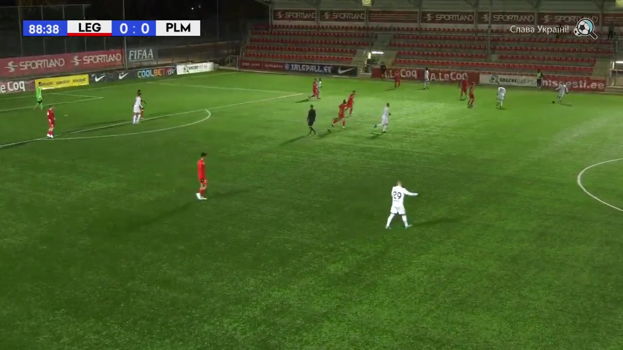 EST CUP Tallinna JK Legion Vs Flora Paide  Goal in 90 min, Score 0:1