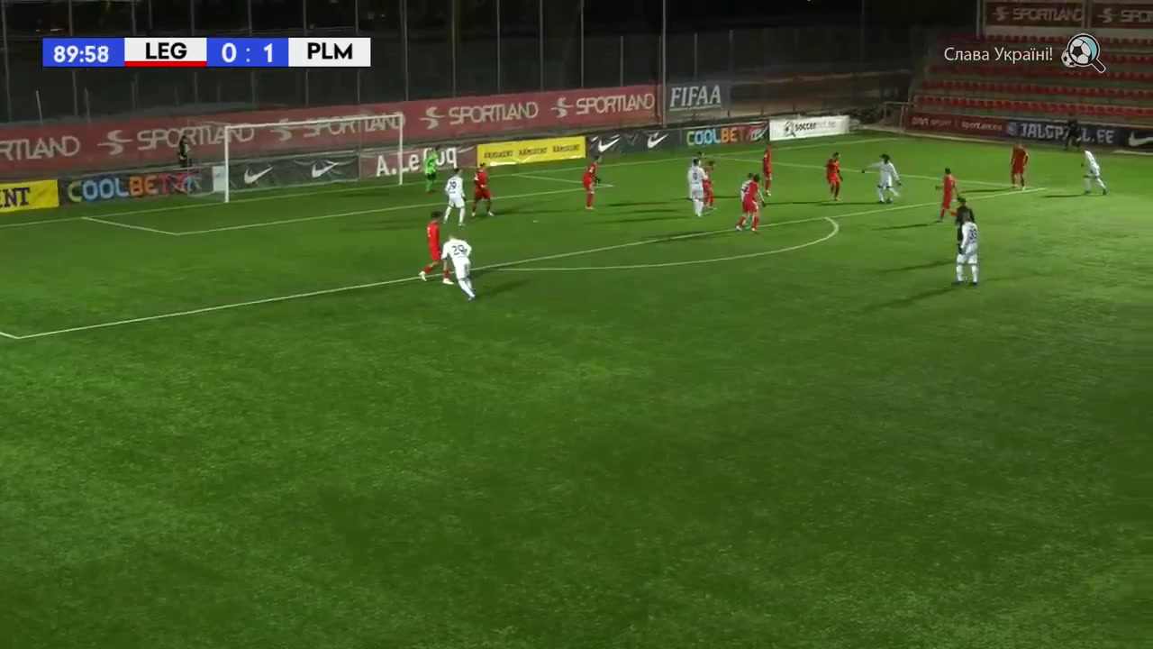 EST CUP Tallinna JK Legion Vs Flora Paide  Goal in 91 min, Score 0:2
