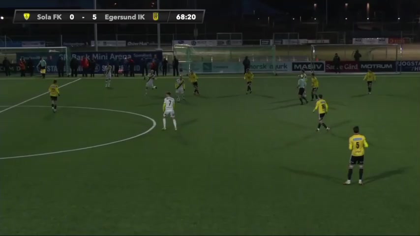 INT CF Sola Vs Egersunds IK  Goal in 70 min, Score 0:6