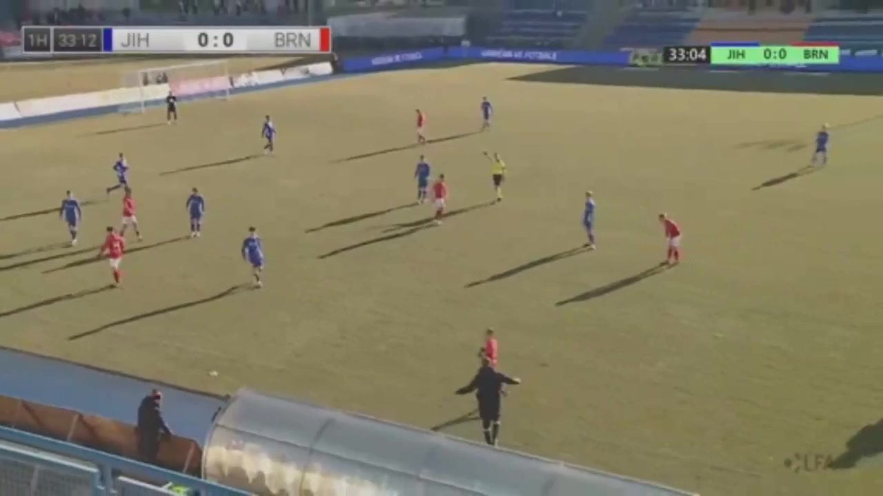 CZE D2 Vysocina jihlava Vs Brno Blecha Goal in 33 min, Score 0:1