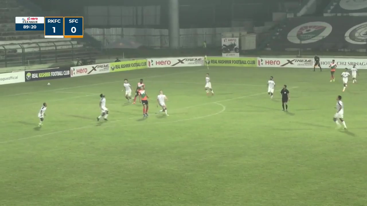 IND D1 Real Kashmir Vs Sreenidi Deccan  Goal in 91 min, Score 1:1