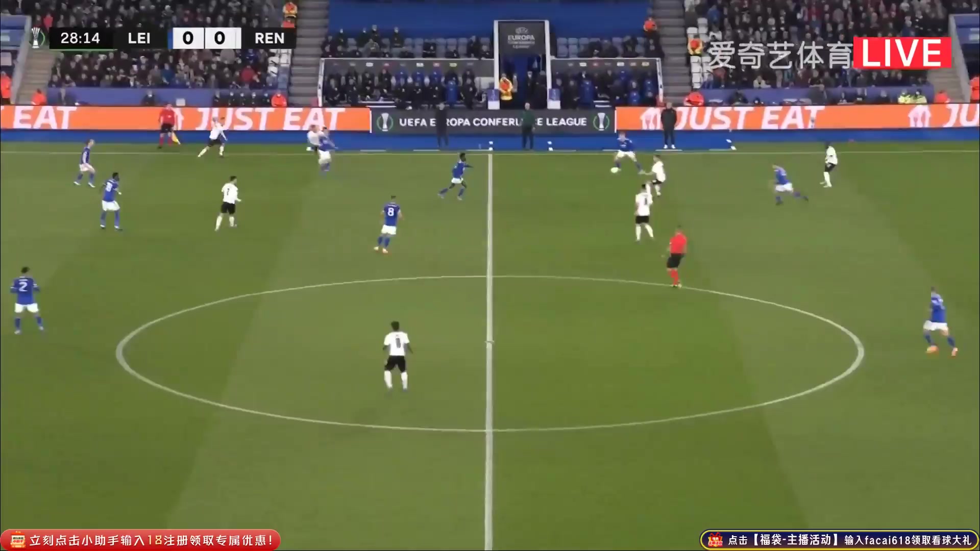 UEFA ECL Leicester City Vs Rennes 28 phút Vào, ghi bàn 1:0