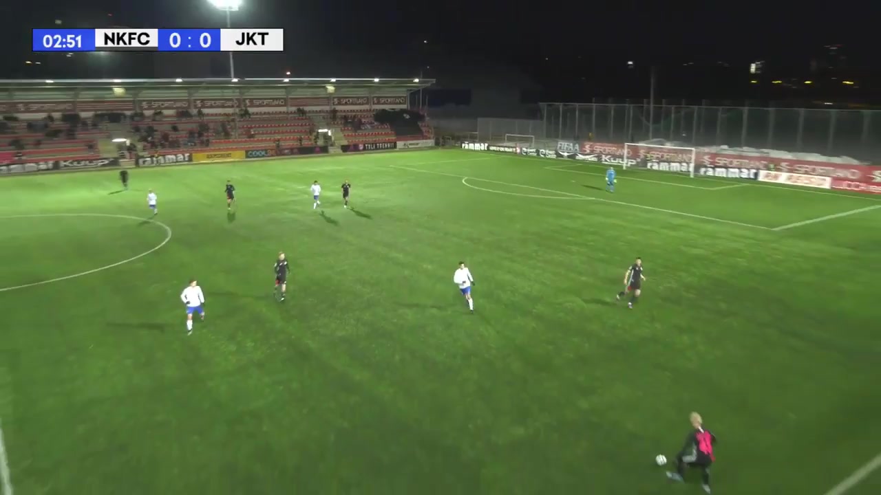 EST CUP Nomme JK Kalju Vs Tabasalu Charma  Goal in 3 min, Score 1:0