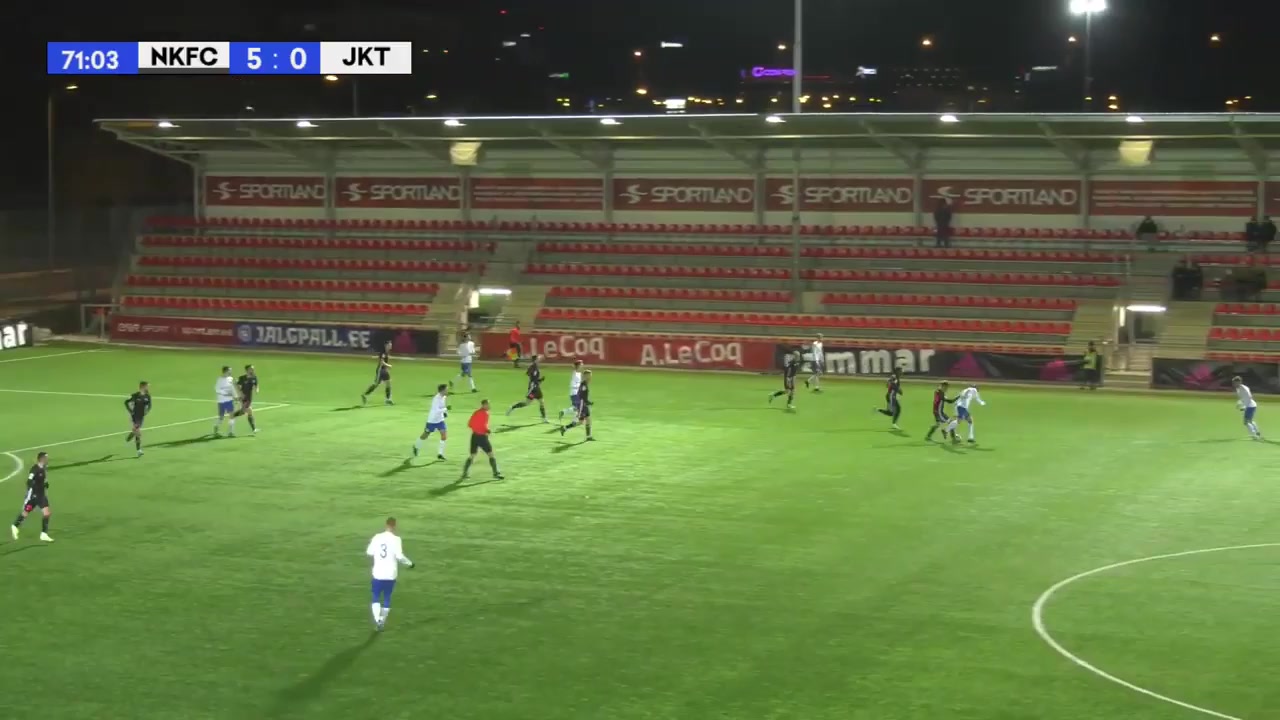 EST CUP Nomme JK Kalju Vs Tabasalu Charma  Goal in 72 min, Score 6:0