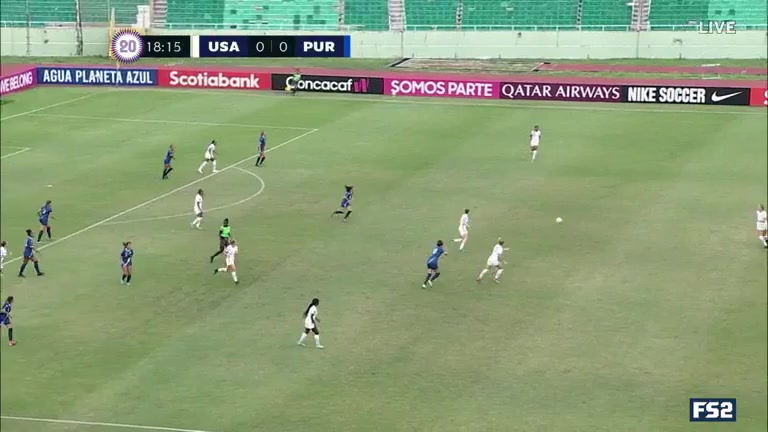 CNCF WU20 USA (w) U20 Vs Puerto Rico (w) U20  Goal in 18 min, Score 1:0