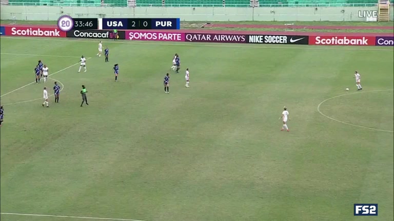 CNCF WU20 USA (w) U20 Vs Puerto Rico (w) U20  Goal in 34 min, Score 3:0