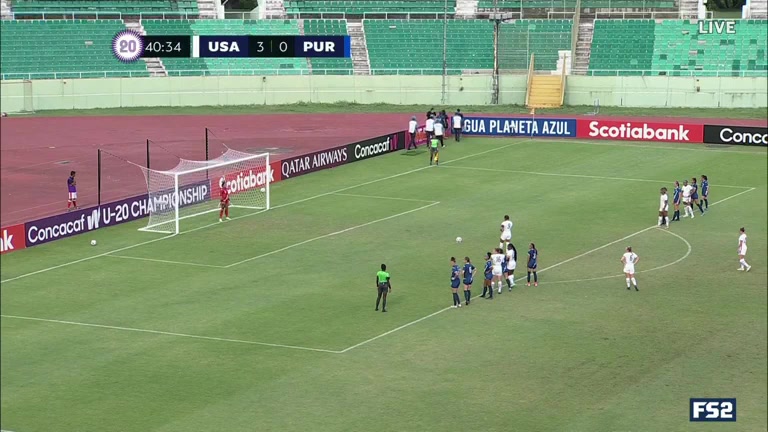 CNCF WU20 USA (w) U20 Vs Puerto Rico (w) U20  Goal in 40 min, Score 4:0