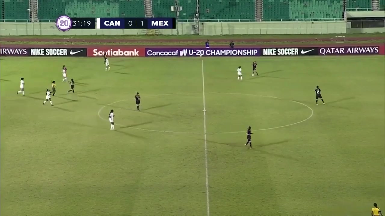 CNCF WU20 Canada (w) U20 Vs Mexico (w) U20  Goal in 31 min, Score 0:2