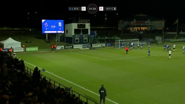 DEN D1 Lyngby Vs Nykobing FC Mathias Johannsen Goal in 42 min, Score 0:1