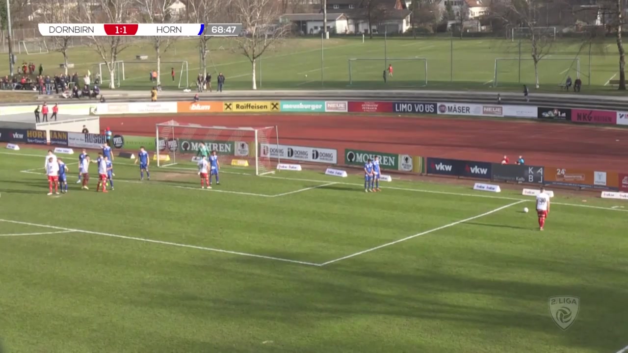 AUT D2 FC Dornbirn 1913 Vs SV Horn Stefan Wachter Goal in 71 min, Score 2:1