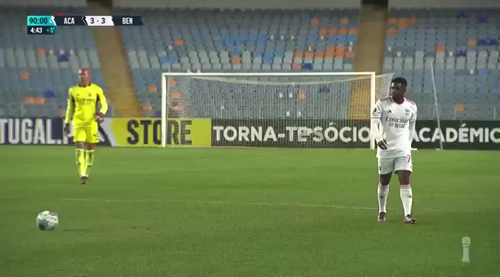 POR D2 Academica Coimbra Vs SL Benfica B  Goal in 96 min, Score 3:4