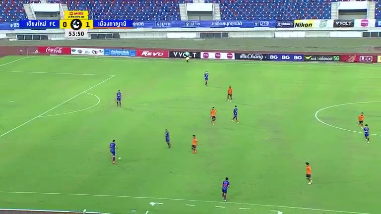 THA L2 Chiangmai FC Vs Muangkan FC  Goal in 54 min, Score 1:1