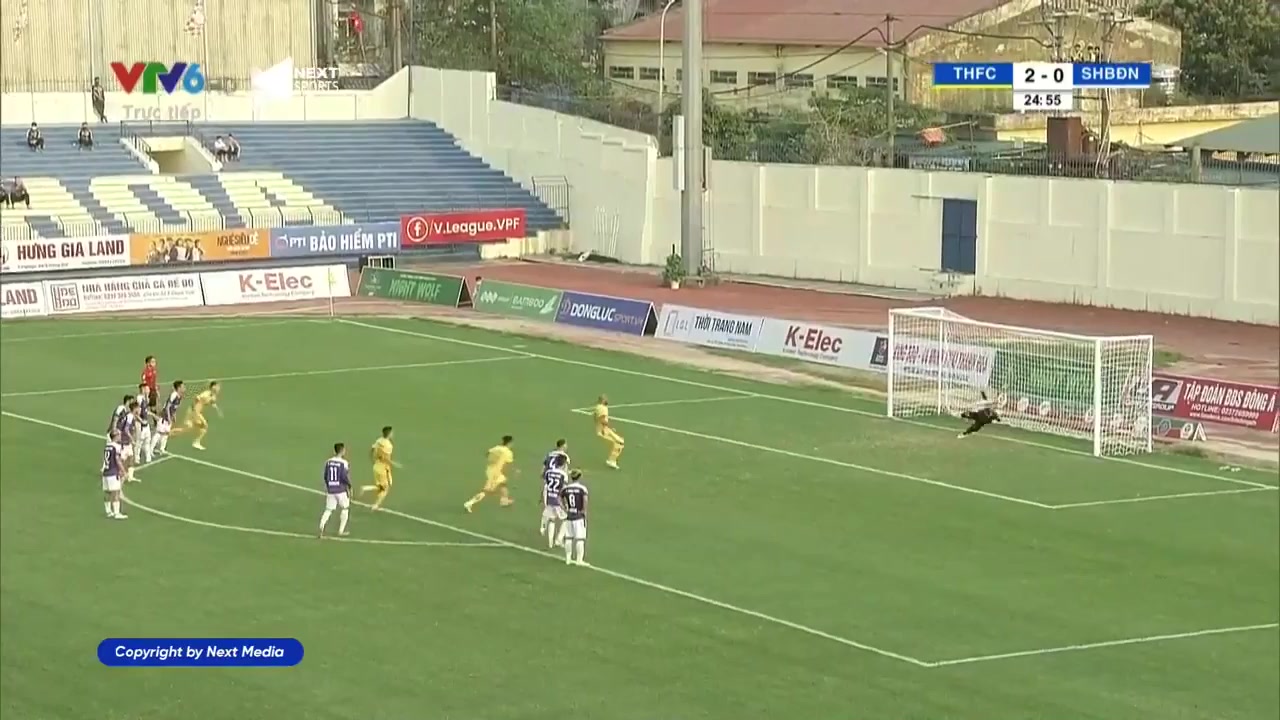 V.League 1 Dong A Thanh Hoa Vs SHB Da Nang Paulo Henrique Alves Goal in 24 min, Score 3:0