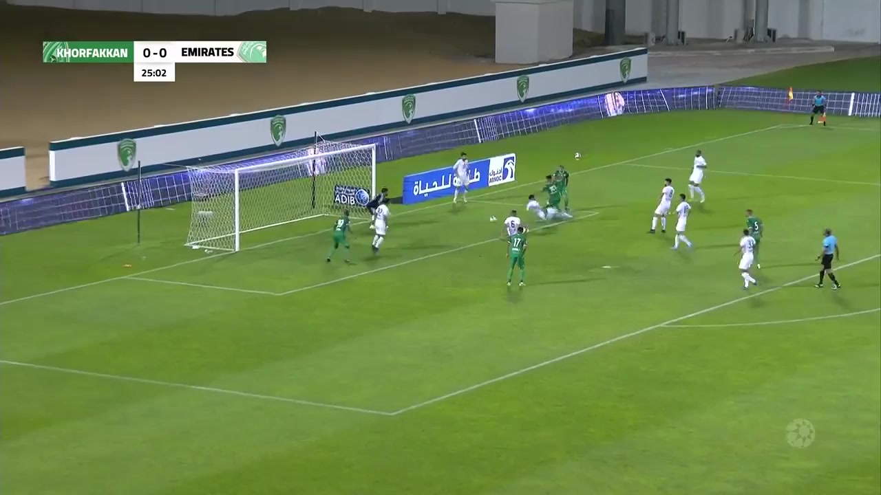 UAE LP Emirates Club Vs Khor Fakkan Lithierry Silva Goal in 24 min, Score 1:0